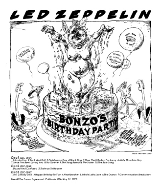 Led Zeppelin – Bonzo's Birthday Party (Graf Zeppelin LZSC-006A/B/C) –  Collectors Music Reviews